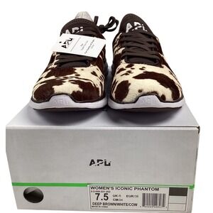 APL Athletic Propulsion Labs Women's Iconic‎ Phantom Cow Print Sneakers Size 7.5